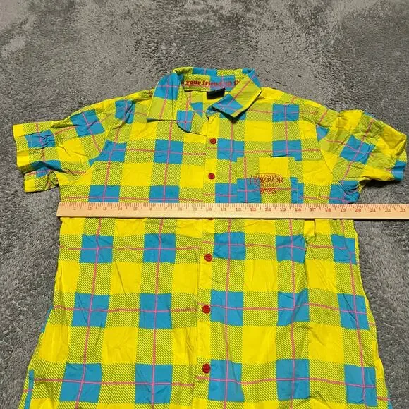 2023 Universal Studios Halloween Horror Nights Chucky Button Up Shirt Medium - Picture 8 of 8